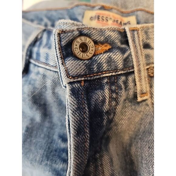 Guess Jeans Men's Size 28 Blue Button Fly  USA Demin Vintage T71 - Picture 5 of 16